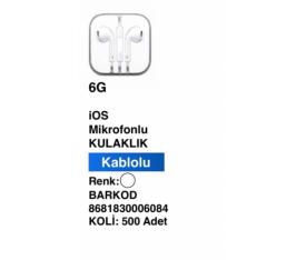 6G iOS Mikrofonlu Kulaklık