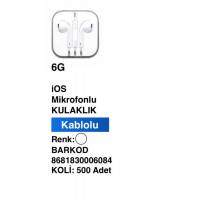 6G iOS Mikrofonlu Kulaklık