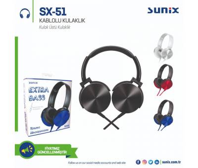 Sunix SX-51 Kablolu Kulaklık